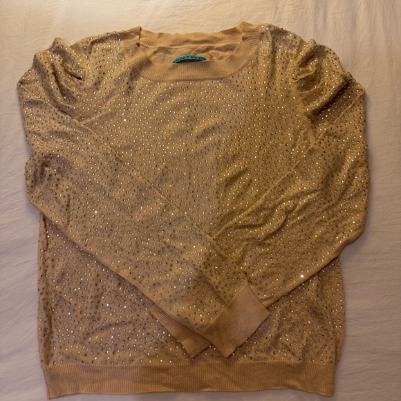 Iconic Alice + Olivia Rhinestone Sweater | Size S - Picture 6 of 12